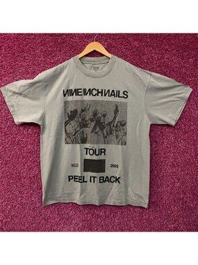 Nine Inch Nails " Peel it Back" 2025 Tour Industrial Rock T-Shirt XL